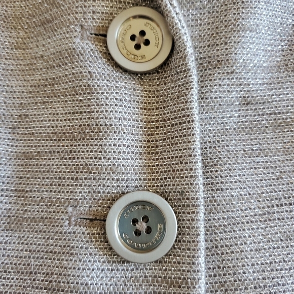7492 * Juicy Couture Mica Metallic Blazer Jacket Silver Size S - Picture 6 of 14